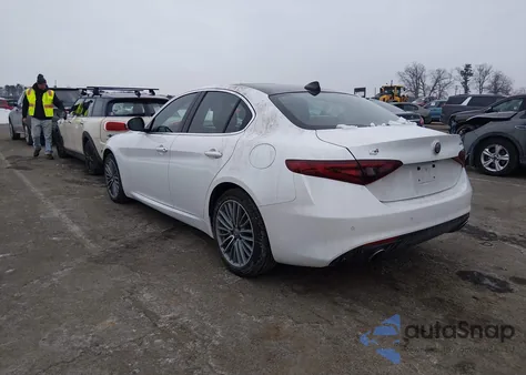 2019 Alfa Romeo Giulia Ti Lusso Awd from USA, damaged, VIN ZARFANBN1K7600684